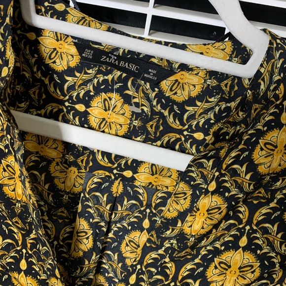 NWOT Zara Printed Long-sleeve Blouse - cute Print - Picture 6 of 8